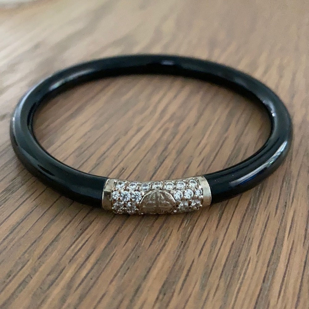 BuDhaGirl Black Crystal Bangle